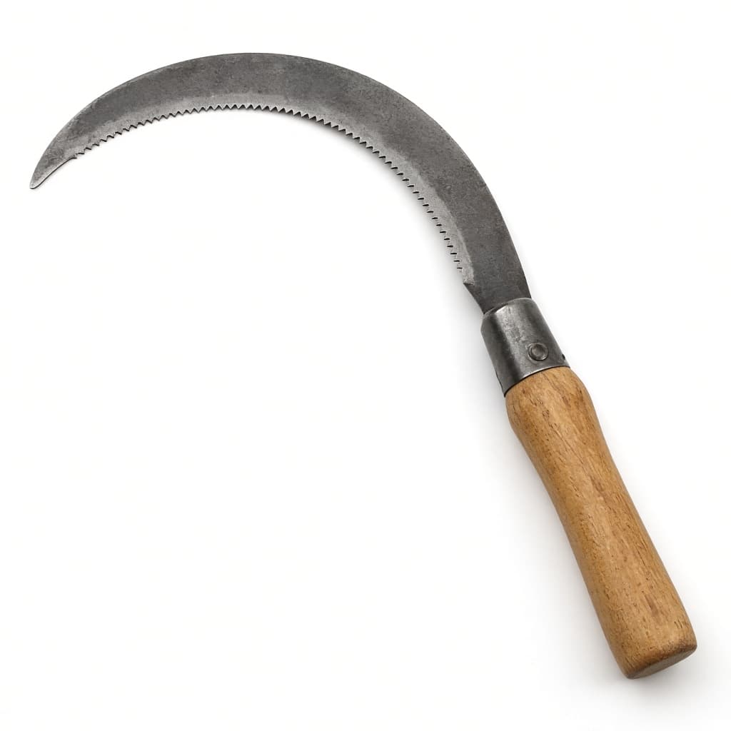 Harvest sickle — serrated