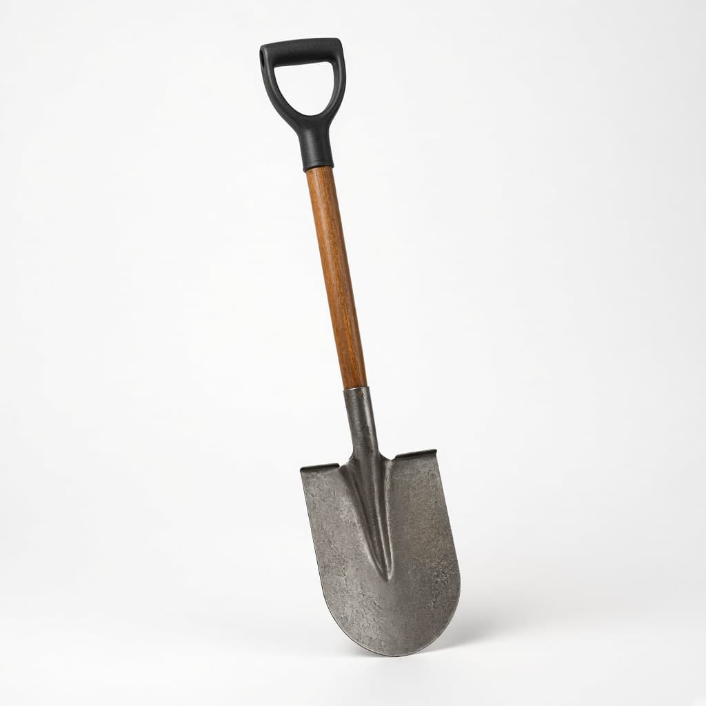 Steel digging spade